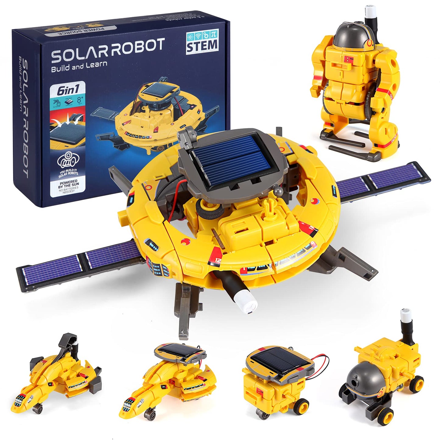 Stem Projects For Kids Ages 8-12, Science Kits, Solar Space Toys Gifts For 8-14 Year Old Teen Boys Girls, 120Pcs Building Experiments Robots For Teenage Ages 9 10 11 12.