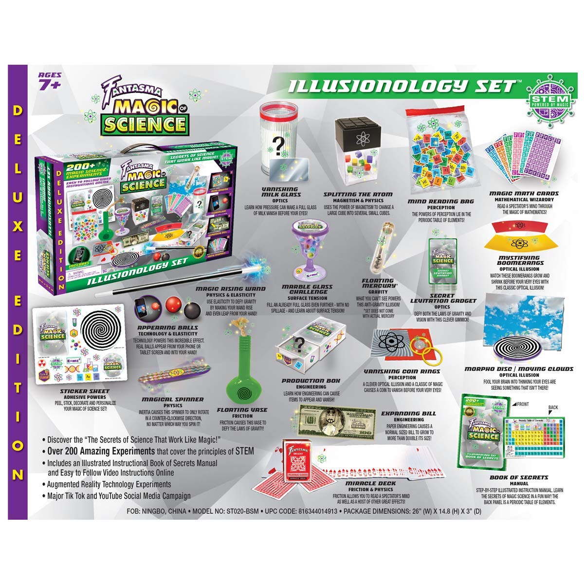 Fantasma Magic Of Science Stem Based Illusionology Magic Set | 200+ Experiments