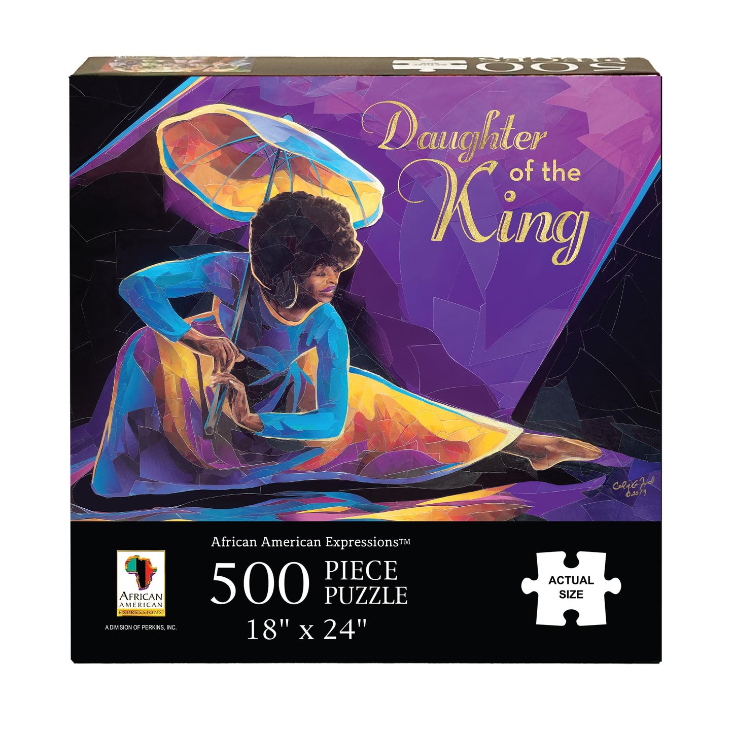 African American Expressions - Praise Dancer With Umbrella Puzzle – 500-Piece African American Jigsaw Puzzle For Adults | Inspirational Black Women Puzzle