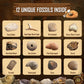 Byncceh Fossil Dig Kit - Educational Stem Science Toys For Kids Ages 6+ - Dig Up 12 Fossils Real & Dinosaur Bones Rocks - Digging Activities Kits - Paleontology, Discovery Gifts For Boys & Girls