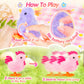 Sevenq Wind Up Toys For Kids Easter Basket Stuffers, 9Pcs Jumping Plush Chicks Small Fidget Toys For Easter Egg Hunt Treasure Bo