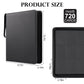 GEAoffice Trading Card Binder 12 Pocket Hold 720 Cards  enhanced PU Cover Zipper Collection Binder  Ringless Sturdy Side Loading Card Album Folder for YuGiOh  MTG  TCG  Game & Sports  Non-PVC  Black