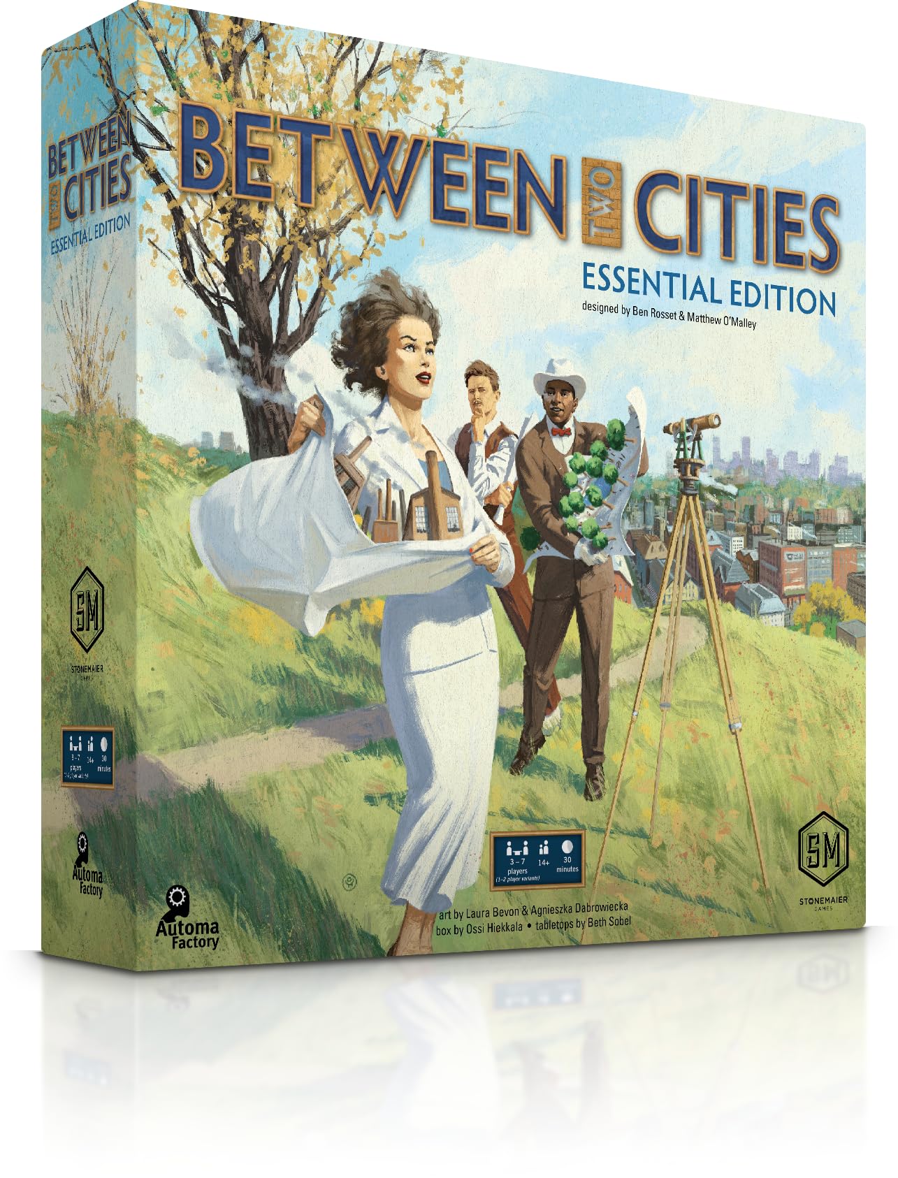 Stonemaier Games: Between Two Cities: Essential Edition | Build a City with Your Neighbors in This Light Strategy Board Game for