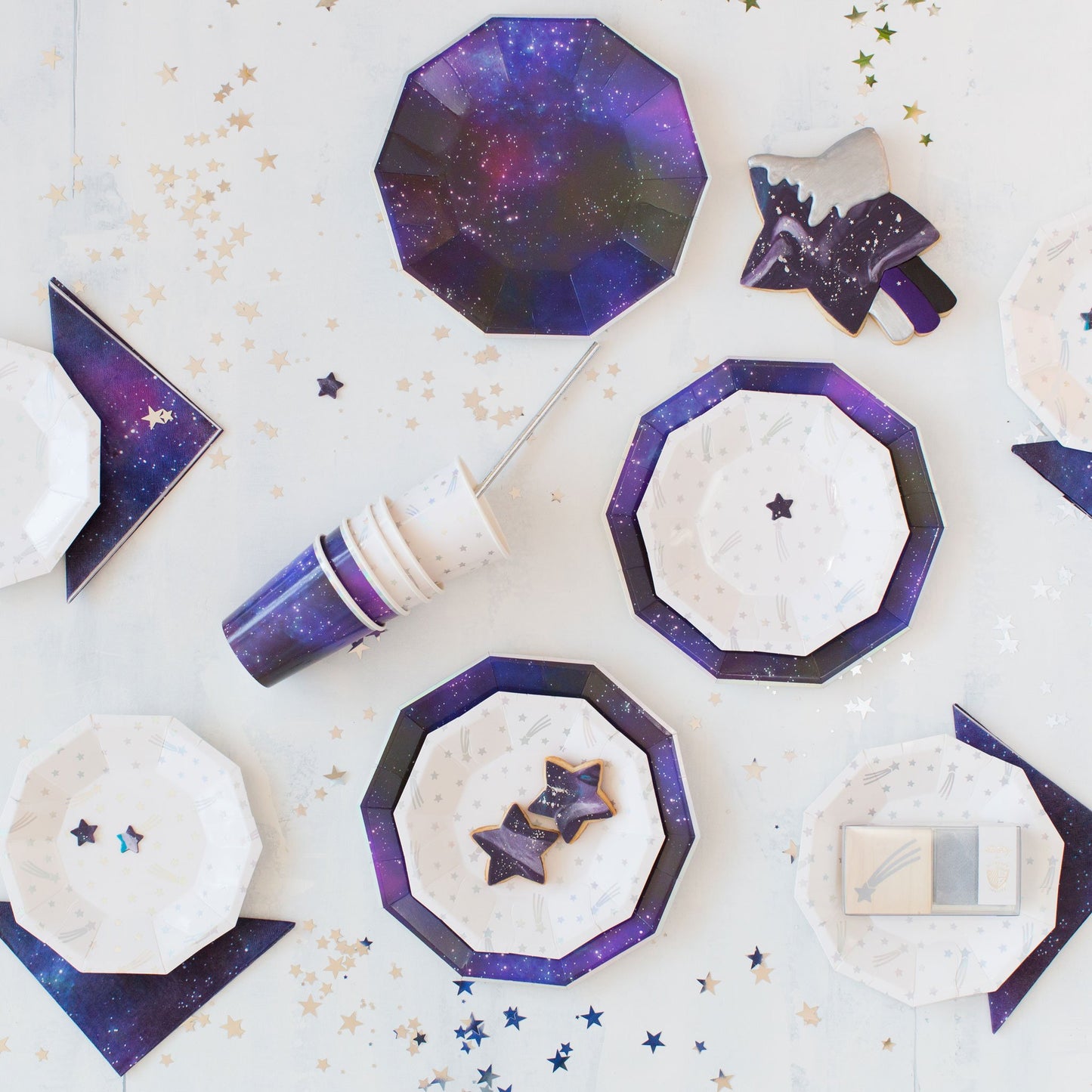 Daydream Society Galactic Outer Space/Galaxy Paper Party Napkins, Pack of 16