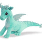 Aurora Willow Dragon Plush Toy - 12" Green Polyester Model 30838