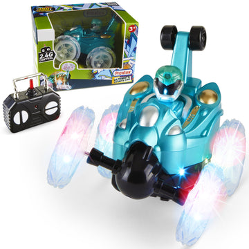 PREXTEX Kids Remote Control Car - RC Stunt Car, Remote Control Toy Car, RC Cars for Kids, Remote Control Car for Boys Ages 3-7, 