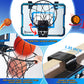 Basketball Hoop Indoor With Led Lights, Basketball Toys Gifts For 5 6 7 8 9 10+ Year Old Boys Kids, Indoor Over The Door Mini Ba