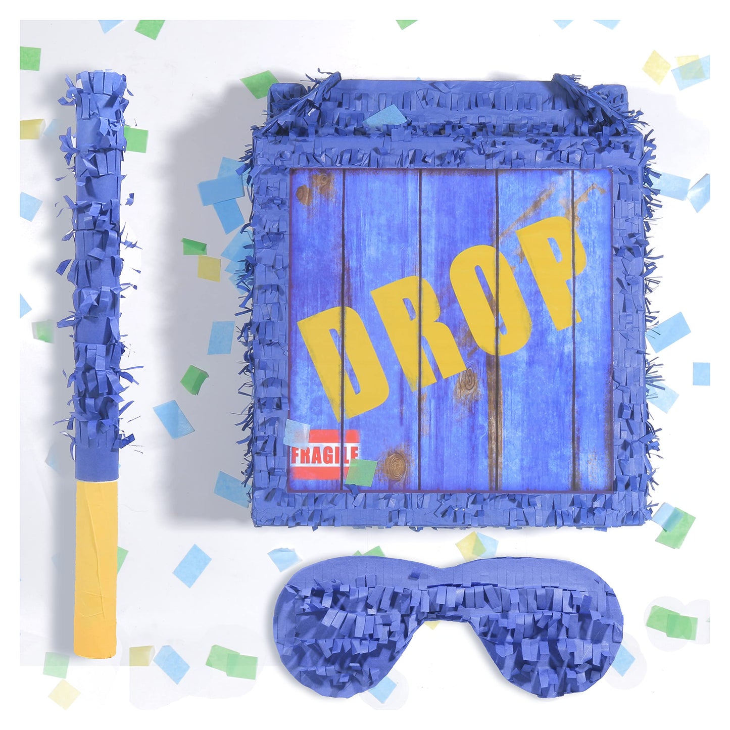 Tuoyi Drop Box Piatas Boombox, Hand Made Mexico Fiesta Piatas Boom Box for Birthday Parties, Carnival and Related Events, With P