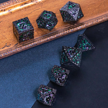 UDIXI Metal DND Dice Set, 7PCS Polyhedral D&D Dice Set Dragon d n d Dice for Dungeons and Dragons, Metal Dice Set d&d for Role P