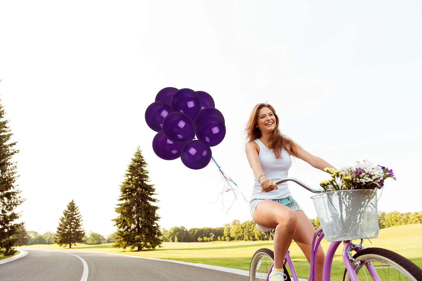 Treasures Gifted Dark Purple Balloons - Matte Violet Purple Balloons - 12 Inch Purple Balloons, Latex - Large Plum Balloons Bulk