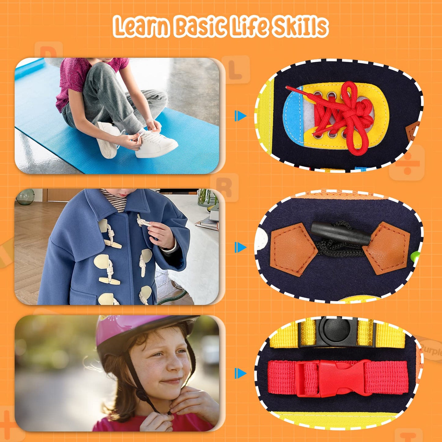 Toddler Busy Board, Montessori Busy Board For Toddlers 3+ Years Old, Sensory Activity Board For Fine Motor Skills, Sensory Board