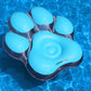 Swimline Inflatable Pawprint Island Pool Float, Blue - 66"/61"/16" Plastic, Model 90746