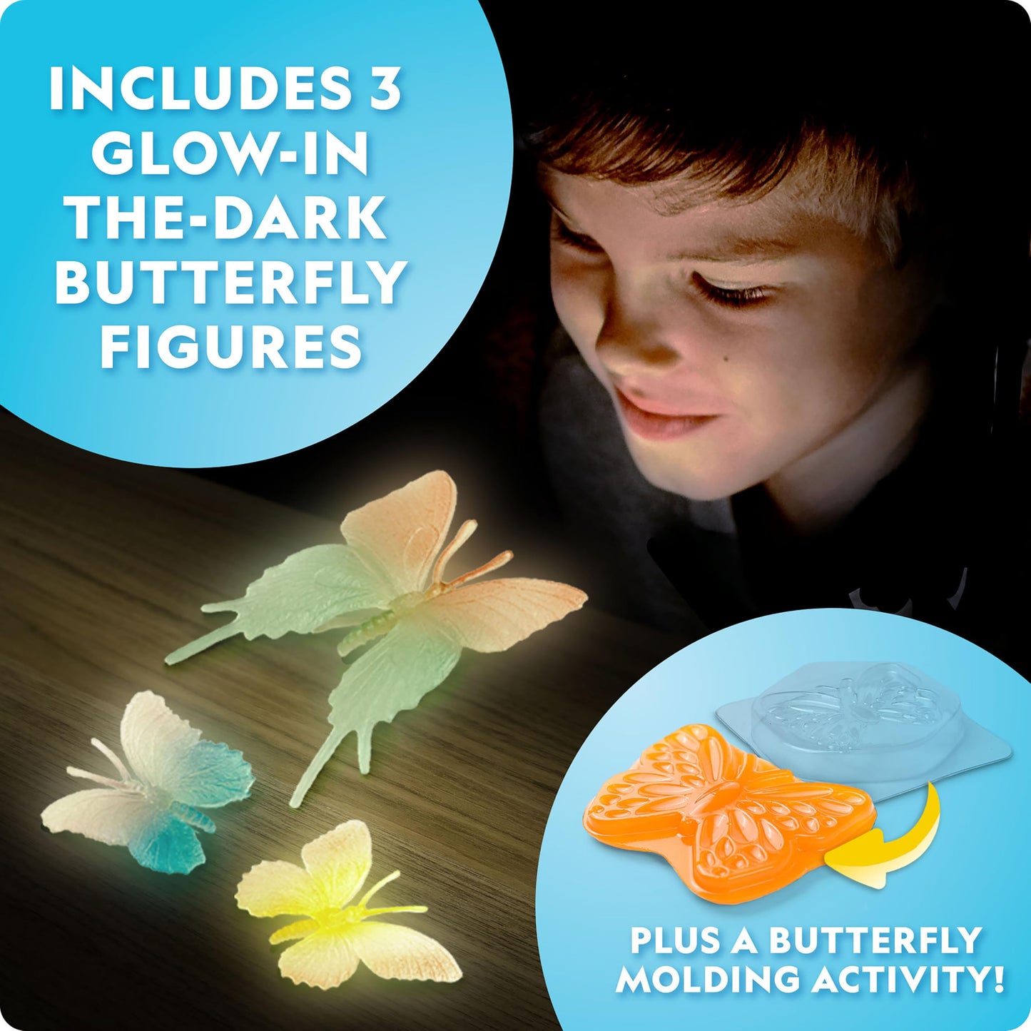 National Geographic Ultimate Butterfly Growing Kit - Butterfly Activity Kit With Voucher For 5 Live Caterpillars, Butterfly Cage