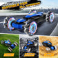 Aiqi Remote Control Car,2.4GHz 4WD Gesture Sensing RC Stunt Car with Cool Music and Light,Double-Sided Rotating 360 Flips Car To