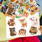Kopokita 24 Sheets 8.3''  5.9'' Make Your Own Jungle Animal Stickers For Toddlers Kids Party Favors, Make A Face Stickers For Ki
