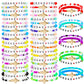 yesaior 60 pcs Colorful Friendship Bracelet, Stackable Elastic Cute Beaded Bracelets Preppy Bracelets Bulk Set for Women Gift (G
