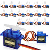 Beffkkip RC Servo 16Pcs SG90 9g Micro Servos Kit for RC Robot Helicopter Airplane Controls Car Boat Mini Servo Motor for Arduino