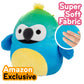 Squishmallows 10-Inch Baptise The Easter Rainbow Bird Plush - Soft Blue Macaw Stuffed Animal Toy for Kids - Model SQCR04649