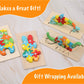 Wooden Montessori Puzzles Including: Dinosaur, Dolphin, Rabbit And Teddy Bear Patterns