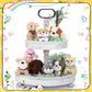 Aoriher 9 Pcs Mini Plush Dog Bulk 4.7 Inch Puppy Stuffed Animals Small Stuffed Dogs Cute Assorted Soft Puppy Toys For Birthday V