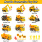 iGRATENS Construction Toys with Sound Books - Dig It! Dump It! Build It! Construction Board Book with 10 Buttons & 20 PCS Toys f