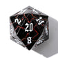 Soar Forge Metal Dice for DND - Beautiful Glitter Cracks Set Compatible with Dungeons and Dragons and Other RPG, Dice for D&D (G