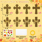 40Sets Thanksgiving Crafts for Kids Christian Fall Cross Hanging Decorations Religious Classroom Sunday Activity Autumn Church P