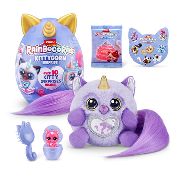Kittycorn Surprise Series 3 (Ragamuffin) By Zuru, Plush Toy, Collectible Plush Stuffed Animal, Slime, Surprise Eggs For Girls