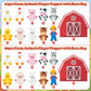 COcnny Farm Animal Finger Puppets - 11pcs Farm Felt Finger Puppet with Barn Bag Set Making Crafts Kit for Kids, Make Your Own St