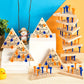 50 Pack Wooden Peg Games Bulk Triangle Wooden Board Games Triangle Game Wooden Triangle Board Games Family Travel Games Fun Triangle Puzzle Wooden Strategy Toy for mature-themeds Teens