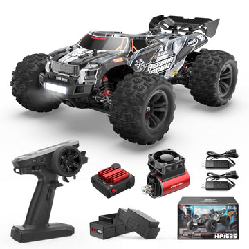 Bezgar Hp163S Fast Rc Cars For Adults Max 68Kph | 1/16 Scale Brushless Rc Trucks 4X4 Offroad Waterproof | Hobby Grade High Speed