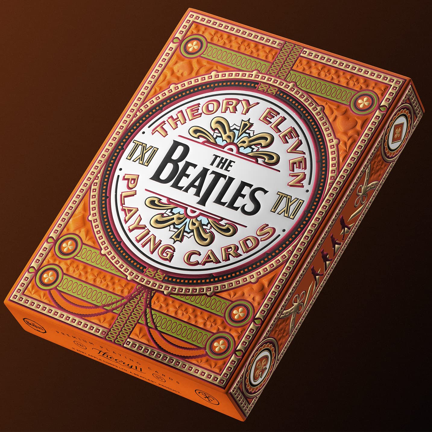 theory11 The Beatles enhanced Playing Cards - Orange Deck Officially Licensed Collector's Cards
