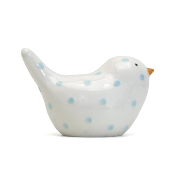 Child To Cherish Ceramic Dotted Birdie Piggy Bank, Blue