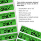 Rectal Use Only Stickers - Funny Gag Gifts For Adults - Pranks For Adults (200/Roll 1.5' X .375') Make Your Friends Laugh - Stupid Funny Prank Stuff And Practical Jokes (Green)