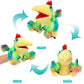 Cuteoy Plush Caudipteryx Hand Puppet Stuffed Animal Toy Open Movable Mouth Creative Role Play Storytelling Dinosaur Plushies Gifts For Kids Toddlers Birthday Christmas