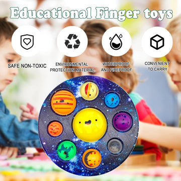 Eight Planet Cave Bubble Push Sensory Fidget Toy, Galaxy Cave Digits Fidget Toys, Autistic Adults Simple Sensory Anxiety Relief