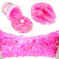 Pink Clear Bingsu Slime, Non-Sticky Glimmer Crunchy Slime, Slime Party Favors For Girls And Boys Ages 8-12, Slime Sensory Toys,
