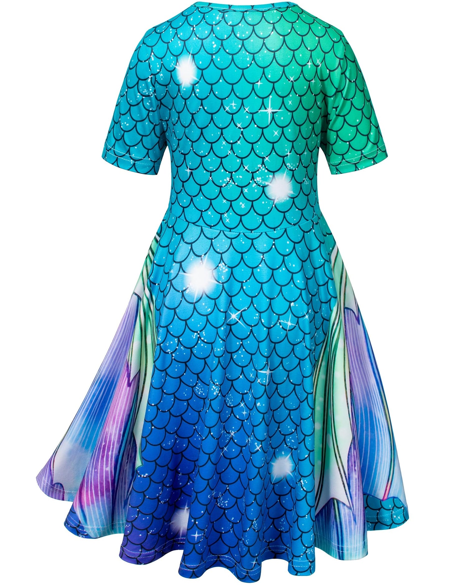 Doll And Girl Matching Nightdress Mermaid Dress Nightgowns Costume For Girl And 18'' American Girl Doll Clothes(1-130)