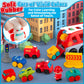 Bessome Soft Rubber Cars Toy For 1 Year Old Boy 13 Pcs Cartoon Cars With Trailor Baby Toys For 12-18 Months|Toddler Toys Age 1-2