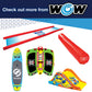 WOW Sports Mega Water Slide with 2 Inflatable Sleds, Inflatable Water Slide with Built-In Splash Pool and Sprinklers