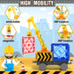 Igivi Magnetic Tiles Road Set With Magnet Crane Car Toys, Construction Toys For Kids Ages 3-5 4-8 5-7, Creative Magnetic Building Blocks Toddler Toys, Gifts For 3+ Year Old Boys & Girls