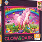 Masterpieces 60 Piece Glow In The Dark Fantasy Puzzle For Kids - Rainbow World - 14''X19'' - Screen-Free Fun!