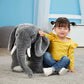 Melissa & Doug Giant Elephant Stuffed Animal - Lifelike Polyester Toy, 3+ Feet Long, Multi-Color, Model 2185