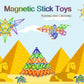 Veatree 206 Pieces Magnetic Building Sticks Blocks Toys  Magnet Educational Toys STEM Toys for Kids and mature-themed  3D Non-Toxic Building Toy with Storage Bag