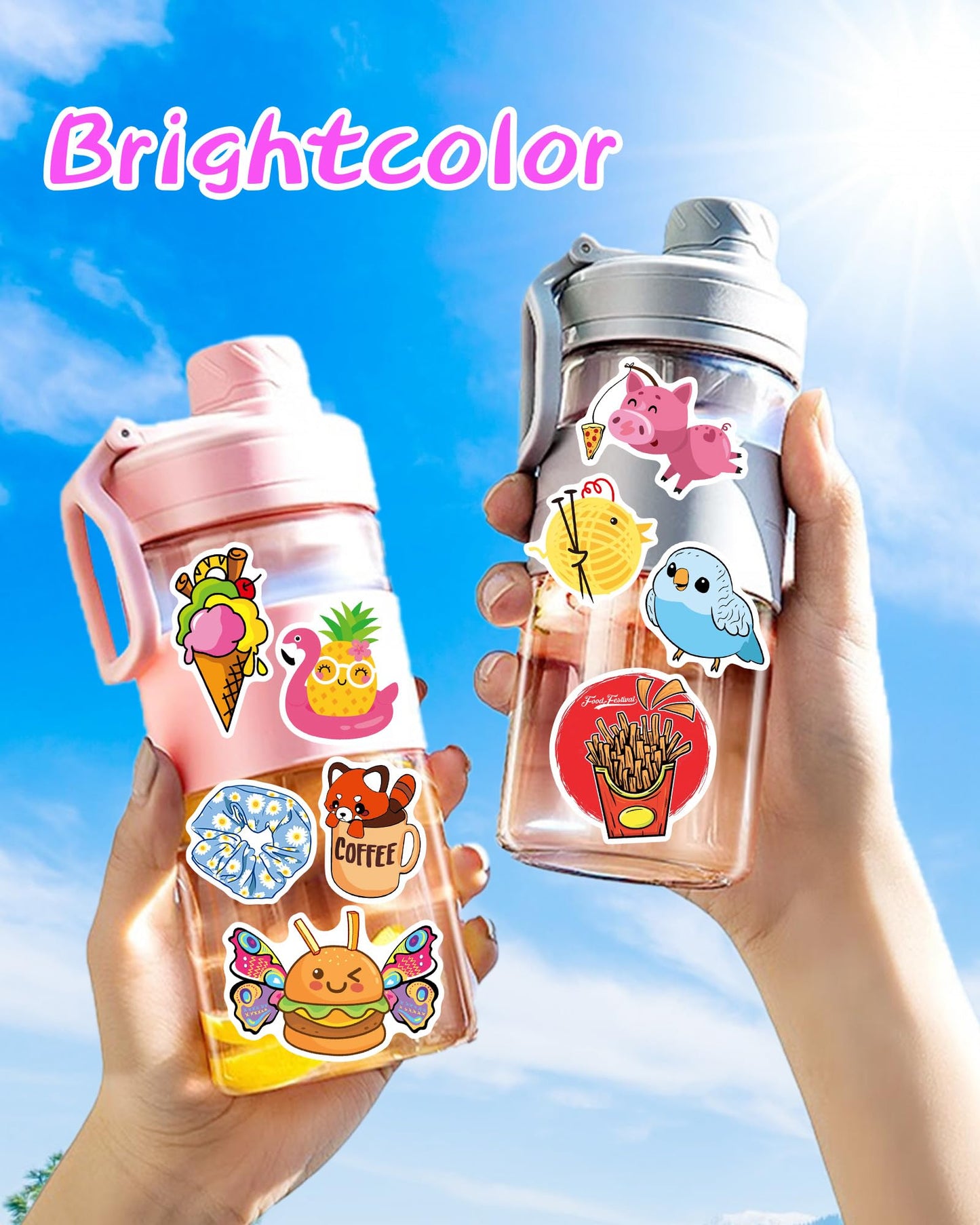 Qkilisy 600Pcs Cute Stickers For Kids Teens, Water Bottle Stickers Vinyl Waterproof Stickers For Classroom, Vsco Aesthetic Stick
