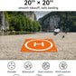 Lktop Drone Landing Pad Weighted Foldable For Dji/Specta Drone, Double-Sided Waterproof Helipad Landing Mat, Compatibility: Dji/