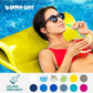 TRC Recreation Sunsation 1.75  Thick Vinyl Coated Foam Swimming Pool Float Mat mature-themed Lounger with Built-In Roll Pillow  Yellow