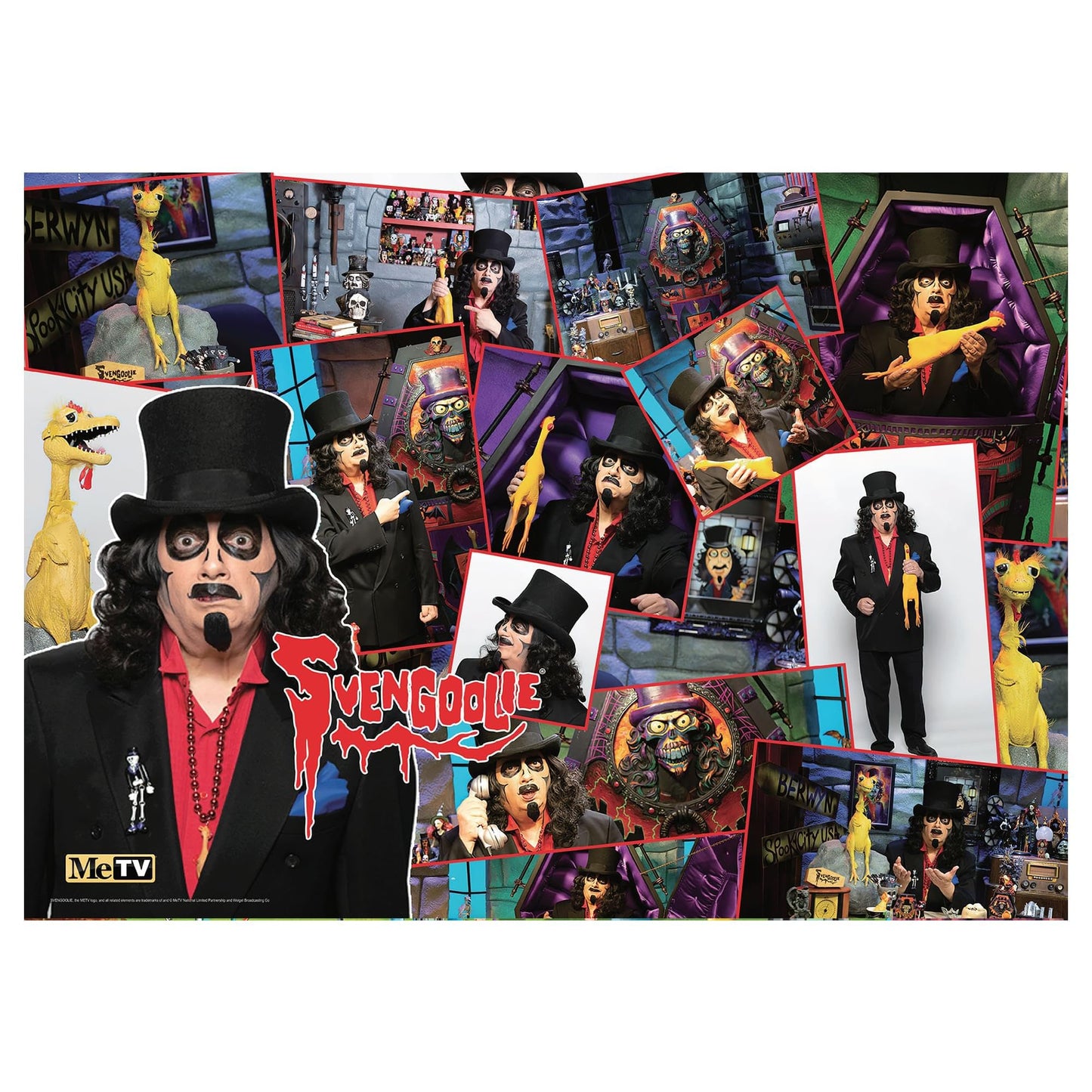 Svengoolie Collage 1000-Piece Jigsaw Puzzle | Fun Brain Teaser  Toys & Games for mature-themeds | 19 x 27 Inches