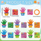 Frienda DIY Handprint Craft Kit - Christian Bible Arts Set, VBS Gift, Multi-Color Stickers, Model BOY-Frienda-3716