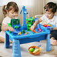 KIZONLY Water Table for Toddlers - Outdoor Play Sink with Pump, Fishing Games - 19.6x12.2x15.7 inches, Plastic, Ages 2-8